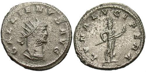 1 Antoninian Römische Kaiserzeit (27BC-395) Silber/Kupfer Gallienus (218-268)