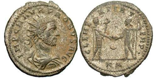 1 Antoninian Römische Kaiserzeit (27BC-395) Silber/Kupfer Probus (232-282)