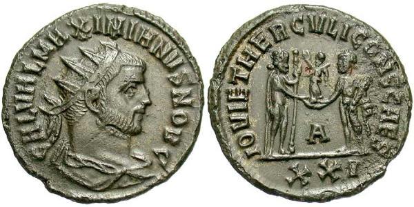 1 Antoninian Römische Kaiserzeit (27BC-395)  Galerius Maximianus (260-311)