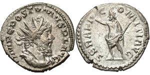 1 Antoniniano Impero delle Gallie (260-274) Argento Postumo (260-268)