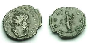 1 Antoniniano Impero delle Gallie (260-274) Argento Postumo (260-268)