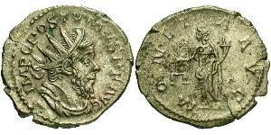 1 Antoniniano Impero delle Gallie (260-274) Argento Postumo (260-268)