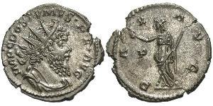 1 Antoniniano Impero delle Gallie (260-274) Argento Postumo (260-268)