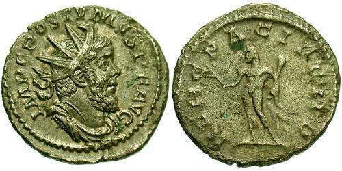 1 Antoniniano Impero delle Gallie (260-274) Argento Postumo (260-268)