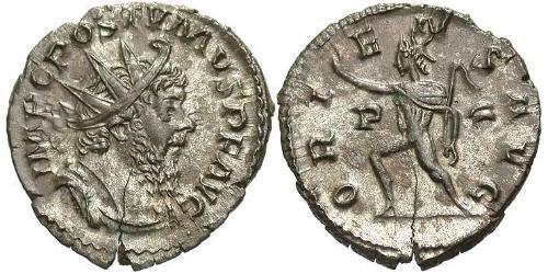 1 Antoniniano Impero delle Gallie (260-274) Argento Postumo (260-268)