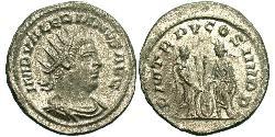 1 Antoniniano Impero romano (27BC-395) Argento Valeriano I (193-260)