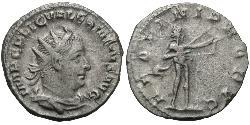1 Antoniniano Impero romano (27BC-395) Argento Valeriano I (193-260)