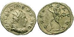 1 Antoniniano Impero romano (27BC-395) Argento Valeriano I (193-260)