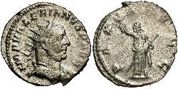 1 Antoniniano Impero romano (27BC-395) Argento Valeriano I (193-260)