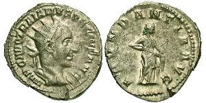 1 Antoniniano Impero romano (27BC-395) Argento Traiano Decio (201-251)