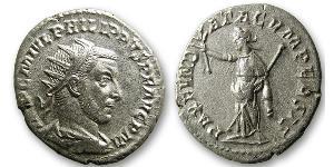 1 Antoniniano Impero romano (27BC-395) Argento Filippo I (204-249)