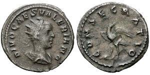 1 Antoniniano Impero romano (27BC-395) Argento Valeriano II (?-258)