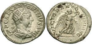 1 Antoniniano Impero romano (27BC-395) Argento Eliogabalo (203-222)