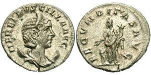 1 Antoniniano Impero romano (27BC-395) Argento Herennia Etruscilla (249-251)