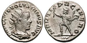 1 Antoniniano Impero romano (27BC-395) Argento Volusiano (235-253)