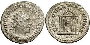 1 Antoniniano Impero romano (27BC-395) Argento Volusiano (235-253)
