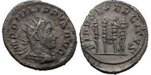 1 Antoniniano Impero romano (27BC-395) Argento Filippo I (204-249)