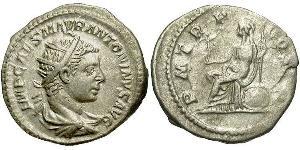 1 Antoniniano Impero romano (27BC-395) Argento Eliogabalo (203-222)