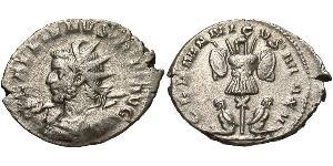 1 Antoniniano Impero romano (27BC-395) Argento Gallieno (218-268)