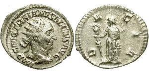 1 Antoniniano Impero romano (27BC-395) Argento Traiano Decio (201-251)