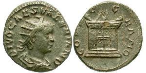 1 Antoniniano Impero romano (27BC-395) Argento Valeriano II (?-258)
