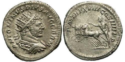 1 Antoniniano Impero romano (27BC-395) Argento Caracalla (188-217)