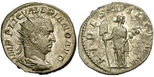 1 Antoniniano Impero romano (27BC-395) Argento Valeriano I (193-260)