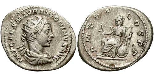 1 Antoniniano Impero romano (27BC-395) Argento Eliogabalo (203-222)