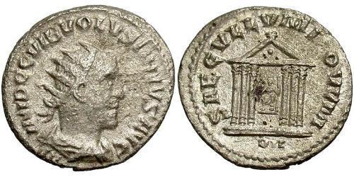 1 Antoniniano Impero romano (27BC-395) Argento Volusiano (235-253)
