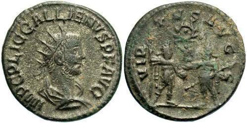 1 Antoniniano Impero romano (27BC-395) Argento Gallieno (218-268)
