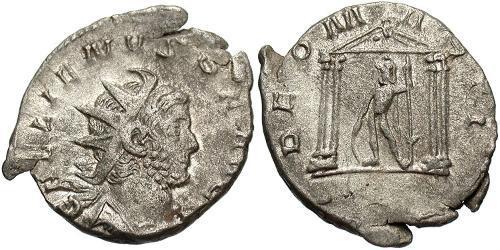 1 Antoniniano Impero romano (27BC-395) Argento Gallieno (218-268)