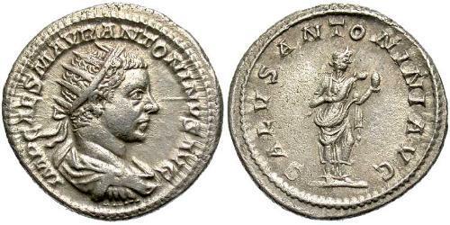 1 Antoniniano Impero romano (27BC-395) Argento Eliogabalo (203-222)