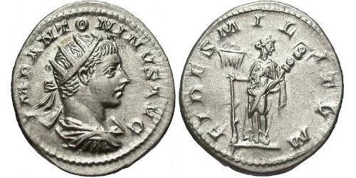 1 Antoniniano Impero romano (27BC-395) Argento Eliogabalo (203-222)