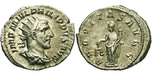 1 Antoniniano Impero romano (27BC-395) Argento Filippo I (204-249)