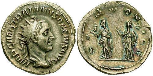 1 Antoniniano Impero romano (27BC-395) Argento Traiano Decio (201-251)