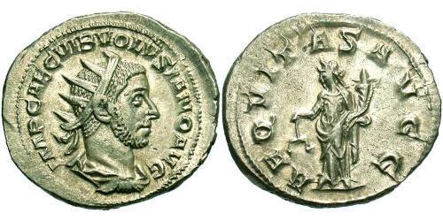 1 Antoniniano Impero romano (27BC-395) Argento Volusiano (235-253)