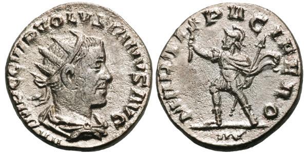 1 Antoniniano Impero romano (27BC-395) Argento Volusiano (235-253)