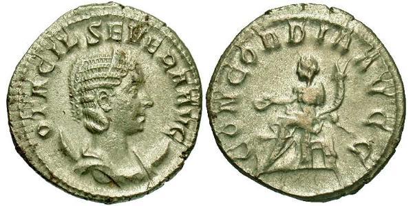 1 Antoniniano Impero romano (27BC-395) Argento Otacilia Severa (244-249)