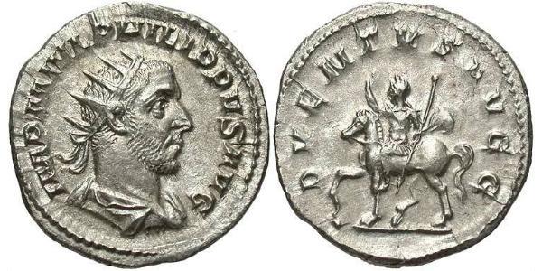 1 Antoniniano Impero romano (27BC-395) Argento Filippo I (204-249)