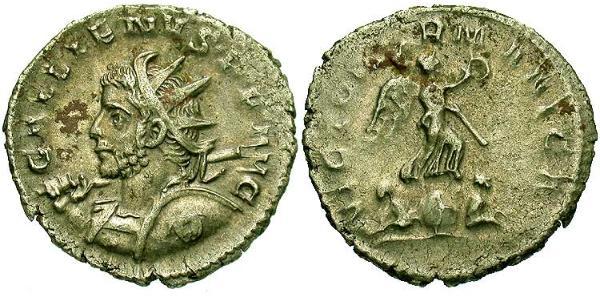 1 Antoniniano Impero romano (27BC-395) Argento Gallieno (218-268)