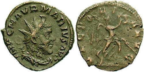 1 Antoniniano Impero delle Gallie (260-274) Biglione Argento Marco Aurelio Mario (?-269)