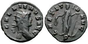 1 Antoniniano Imperio romano (27BC-395) Bronce Galieno (218-268)