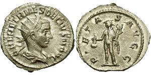 1 Antoniniano Imperio romano (27BC-395) Bronce Herenio Etrusco (227-251)