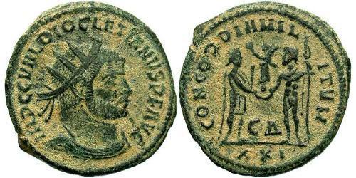 1 Antoniniano Imperio romano (27BC-395) Bronce Diocleciano (244-311)