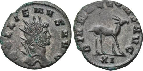 1 Antoniniano Imperio romano (27BC-395) Bronce Galieno (218-268)