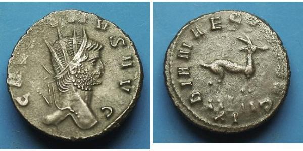 1 Antoniniano Imperio romano (27BC-395) Bronce Galieno (218-268)