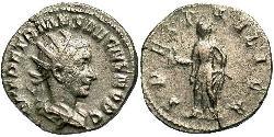 1 Antoniniano Impero romano (27BC-395) Bronzo Erennio Etrusco (227-251)