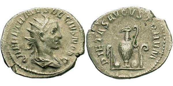 1 Antoniniano Impero romano (27BC-395) Bronzo Erennio Etrusco (227-251)