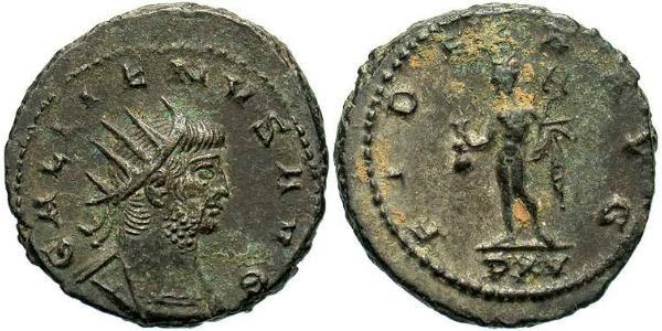 1 Antoniniano Impero romano (27BC-395) Bronzo Gallieno (218-268)
