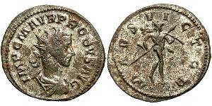 1 Antoniniano Imperio romano (27BC-395) Cobre/Plata Probo (232-282)